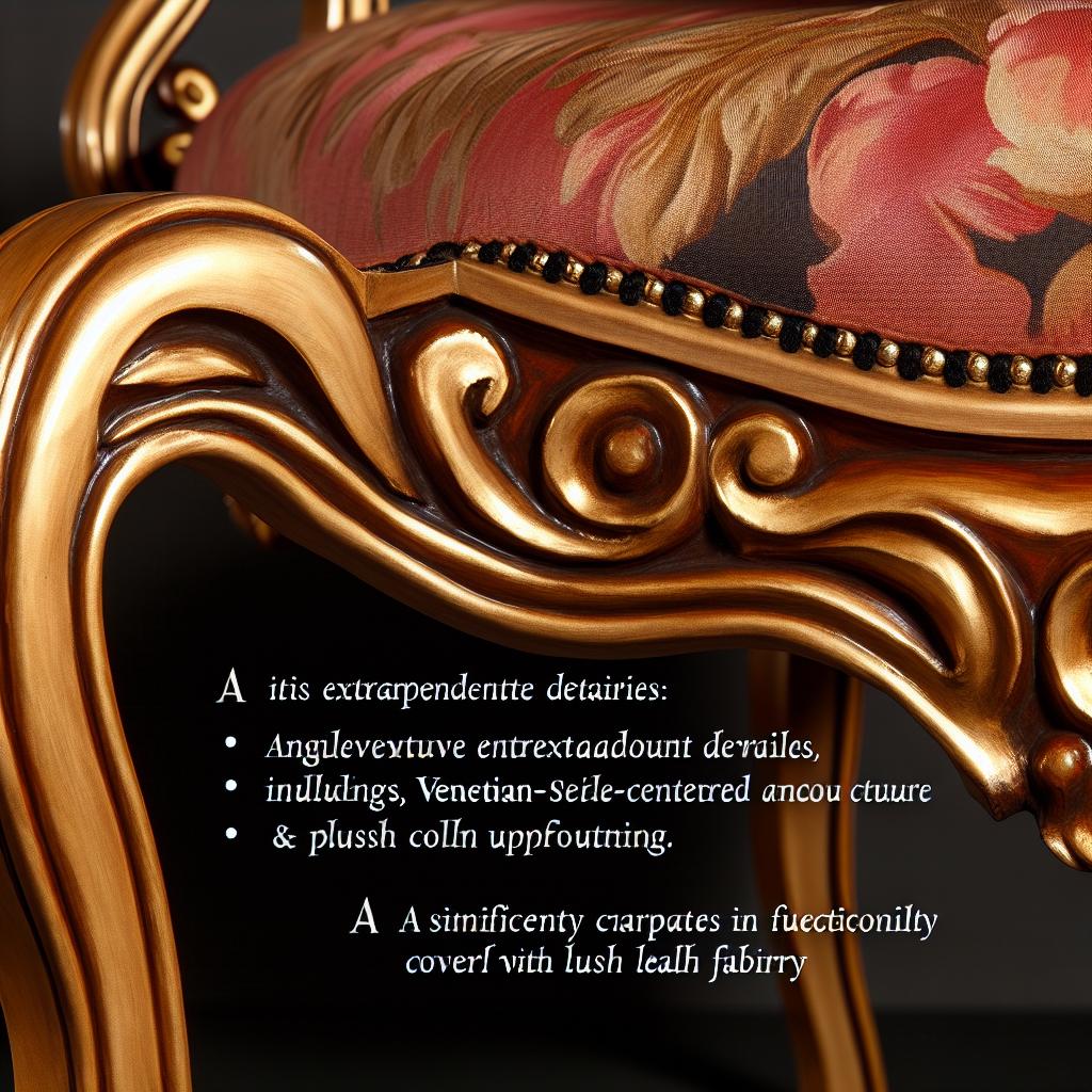 Introduction à la chaise style⁣ baroque vénitien