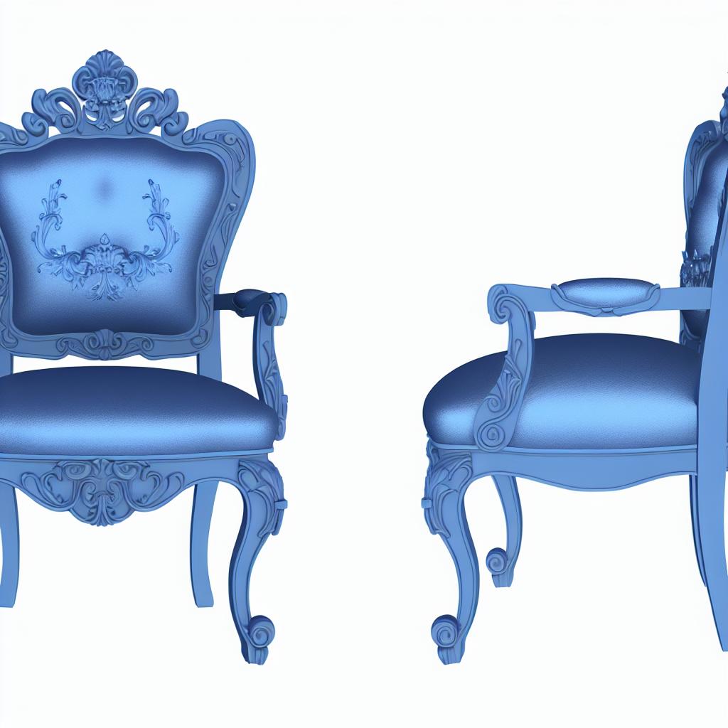Chaise Style Baroque Bleu: Un Choix ‍Élégant pour Votre Intérieur